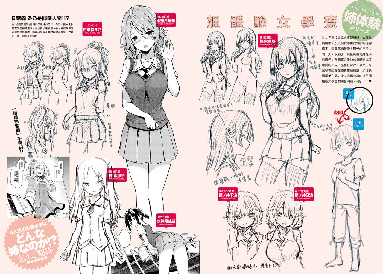 Thick Sisters - みちきんぐ CHARACTER ART BOOK全集P12